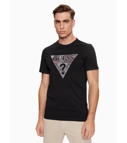 T-shirt Guess con logo triangolare