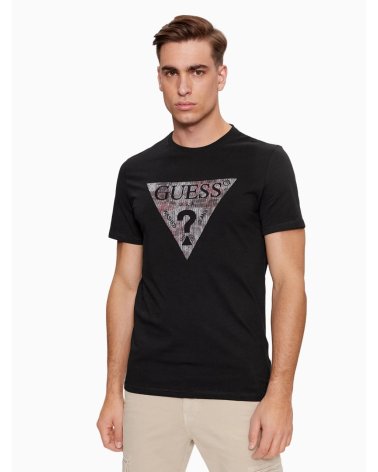 T-shirt Guess con logo triangolare