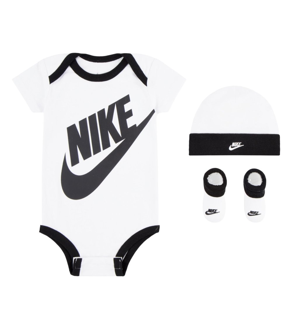 Nike conjunto de recién nacido body gorro zapatitos