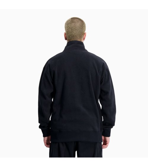 New Balance Hoodie mit Reißverschluss und hohem Kragen