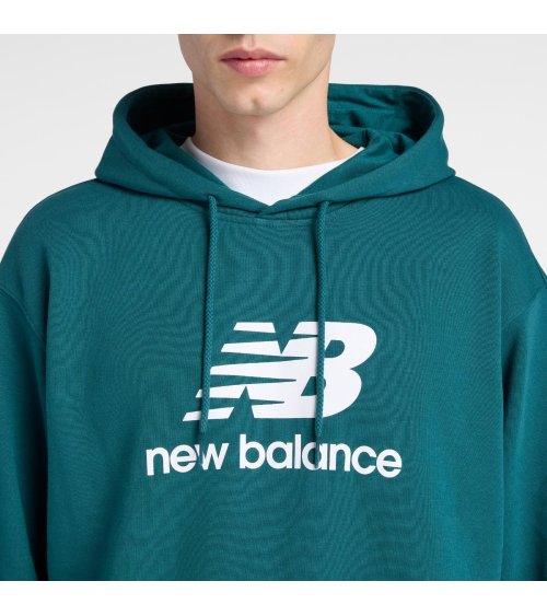 New Balance sudadera con capucha con bolsillos