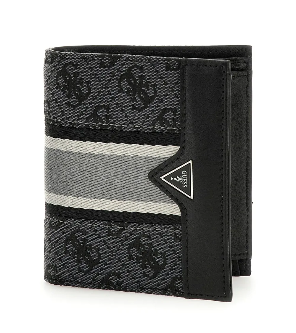 Guess slim wallet with flap closure