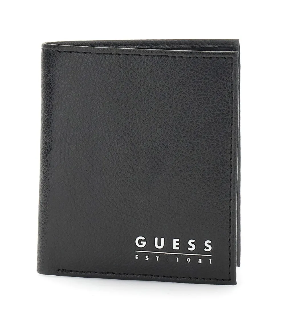 Guess portefeuille pliable avec logo métallique