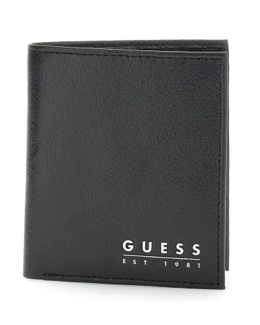 Guess foldable wallet with metallic logo