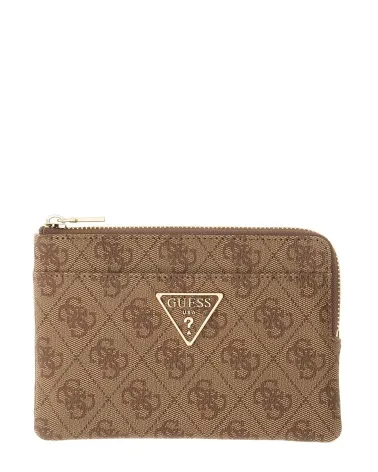 Guess cardholder with zip closure