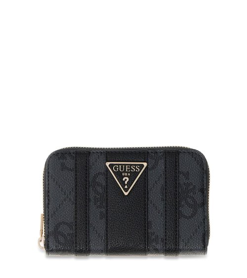 Guess portafoglio zip around con logo
