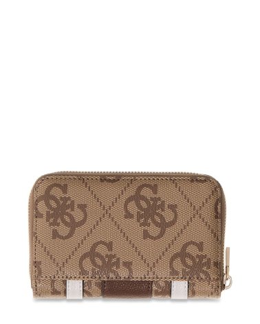 Guess portafoglio zip around con logo