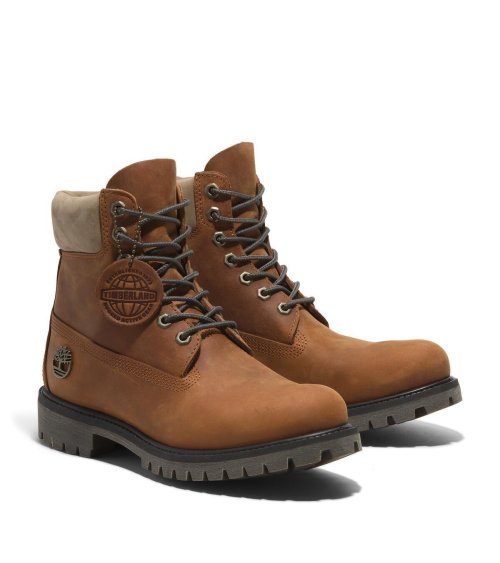 Timberland Bottes en cuir avec lacets