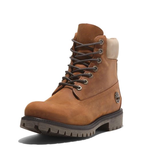 Timberland stivali in pelle con lacci