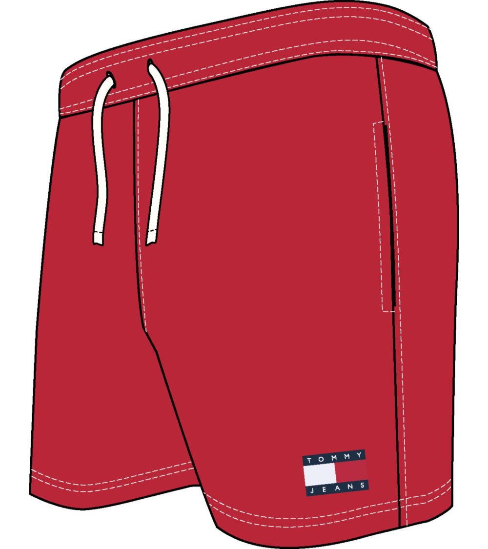 Tommy Jeans Badehose mit elastischem Bund