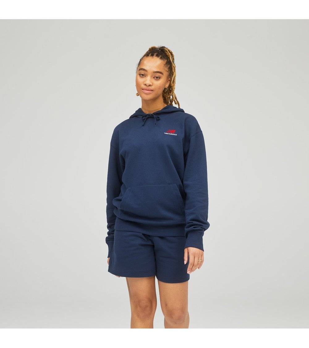 New Balance felpa con zip con tasche laterali