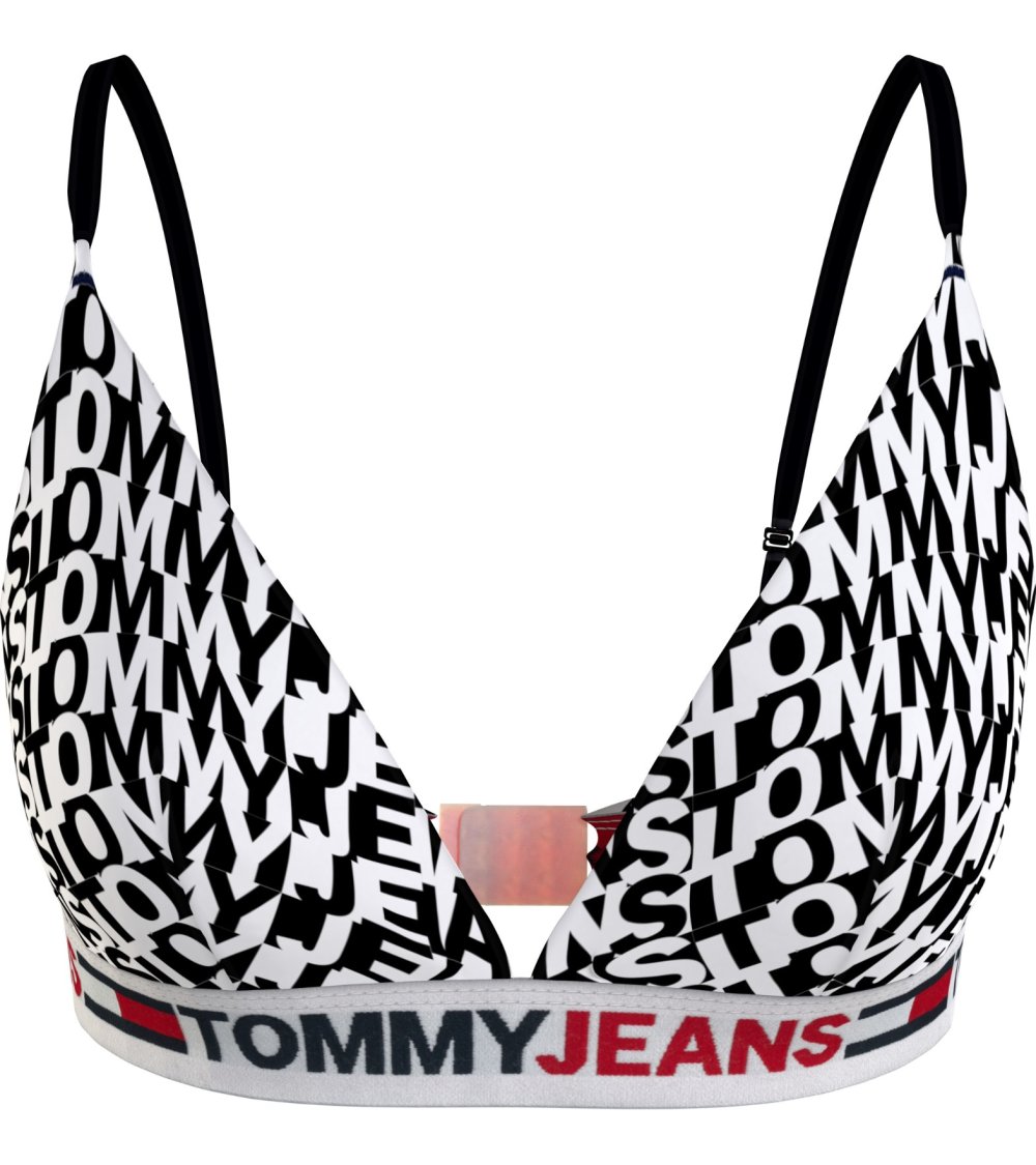 Tommy Jeans triangle bra with logo band