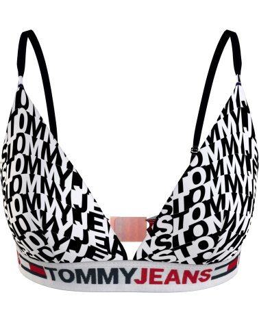 Tommy Jeans Triangel-BH mit Logo-Band