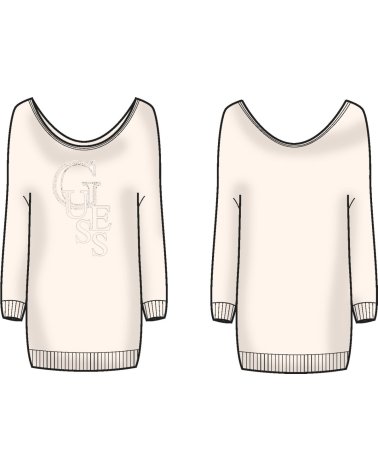 Guess logo et strass top