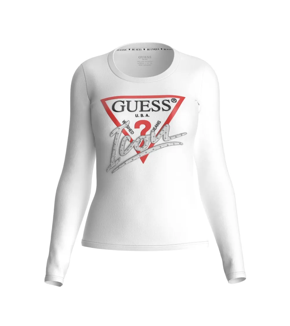 Guess Long Sleeve T-Shirt with Logo