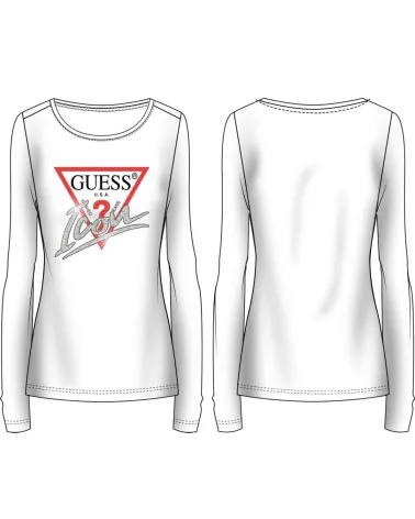 Guess Long Sleeve T-Shirt with Logo
