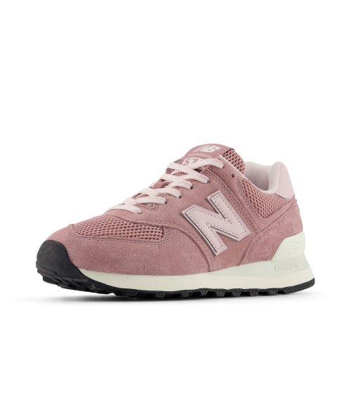 New Balance niedrige Sneaker aus Mesh und Wildleder