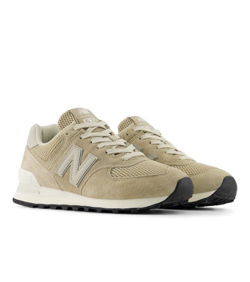 New Balance sneakers basse in mesh e camoscio