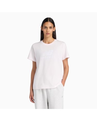 New Balance French Terry Stacked Logo Crew T-Shirt