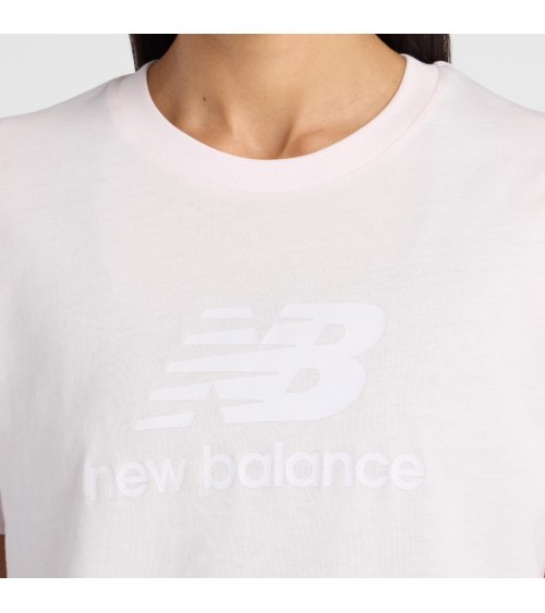 New Balance French Terry Stacked Logo Crew T-Shirt
