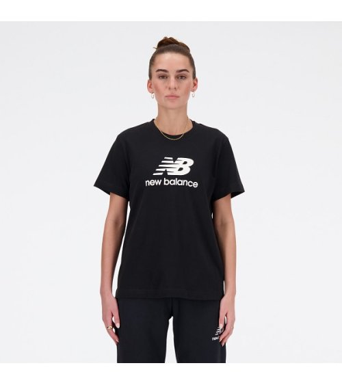 New Balance French Terry Stacked Logo Crew T-Shirt