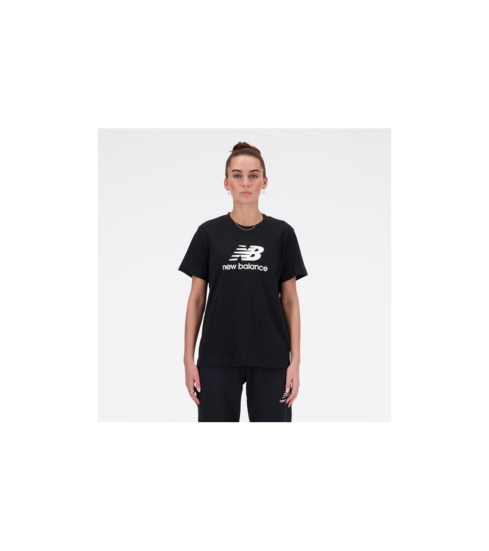 New Balance French Terry Stacked Logo Crew T-Shirt