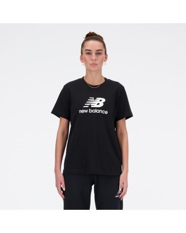 New Balance French Terry Stacked Logo Crew T-Shirt