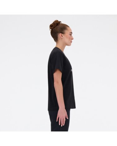 New Balance French Terry Stacked Logo Crew T-Shirt