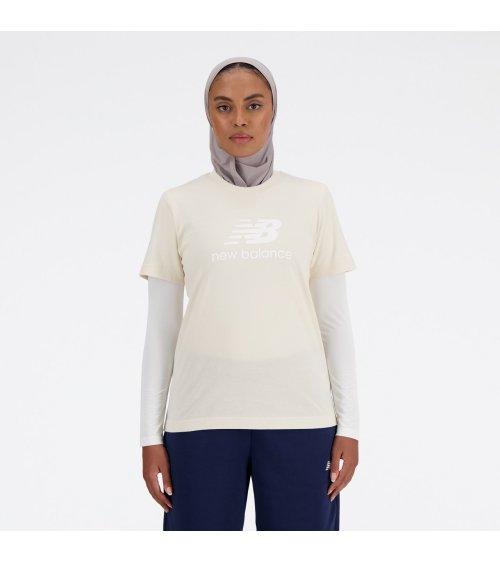New Balance French Terry Stacked Logo Crew T-Shirt