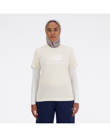 New Balance French Terry Stacked Logo Crew T-Shirt