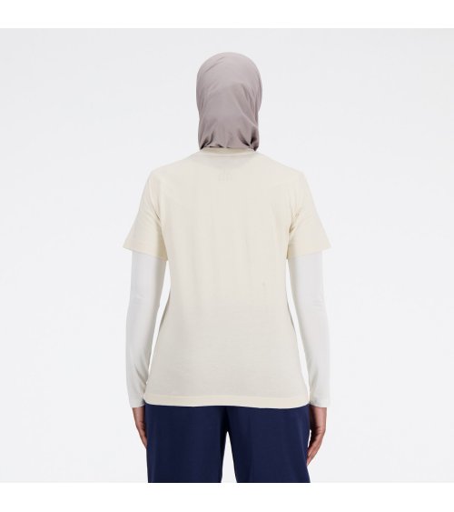 New Balance French Terry Stacked Logo Crew T-Shirt