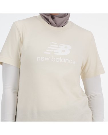 New Balance French Terry Stacked Logo Crew T-Shirt