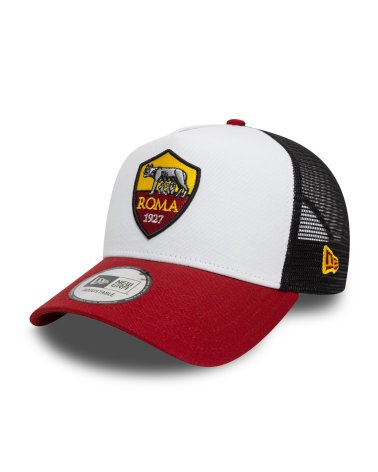 New Era trucker hat flat visor AS Roma