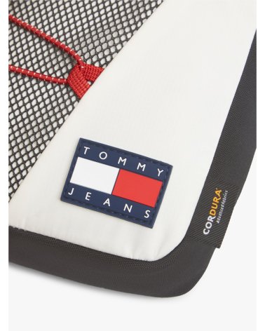 Tommy Hilfiger bolsa bandolera con panel de malla