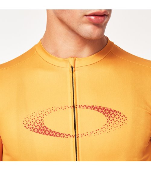Oakley T-Shirt mit Reißverschluss und kurzen Ärmeln