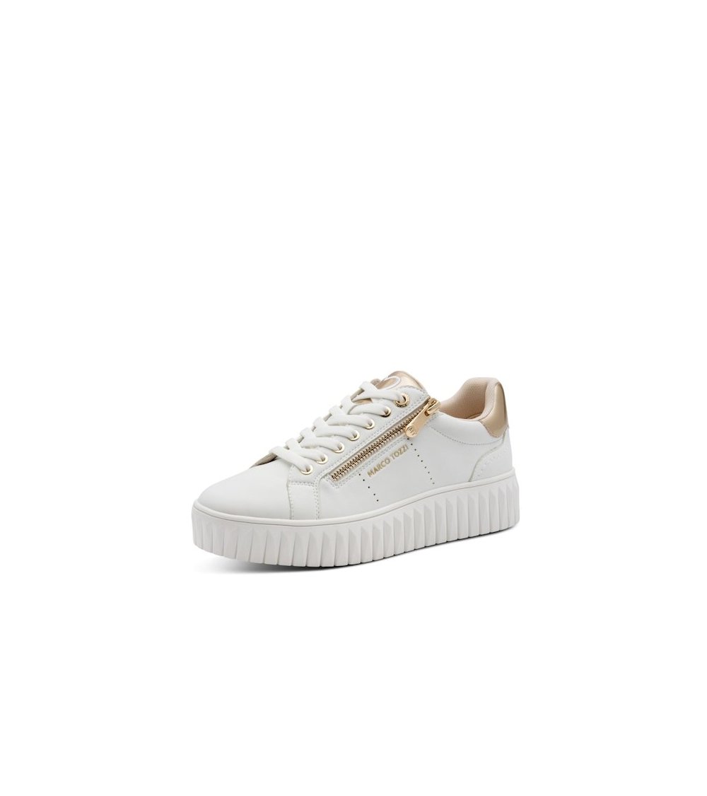 Basses baskets Marco Tozzi avec lacets et zip