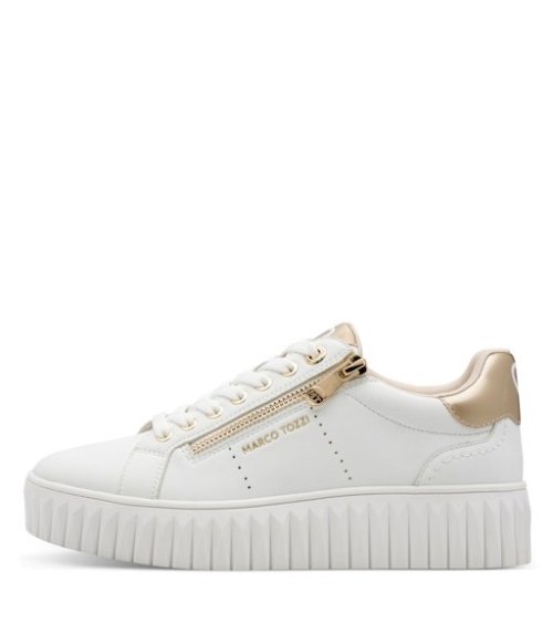 Marco Tozzi sneakers basse con lacci e zip