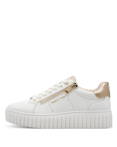 Marco Tozzi sneakers basse con lacci e zip