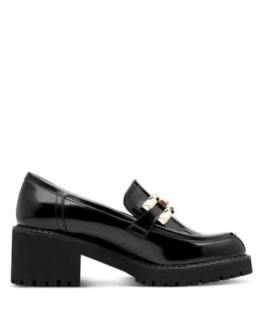 Marco Tozzi mocassins à talon brillants