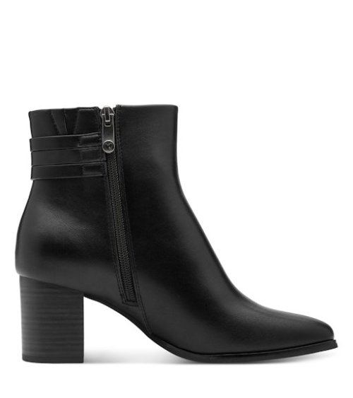 Marco Tozzi botines con tacón y cremallera