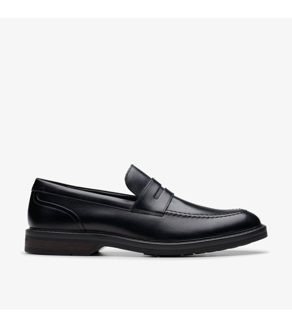 Clarks Aldwin Step mocasines de cuero