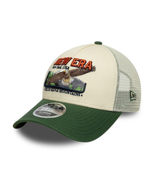 New Era trucker cap with eagle embroidery