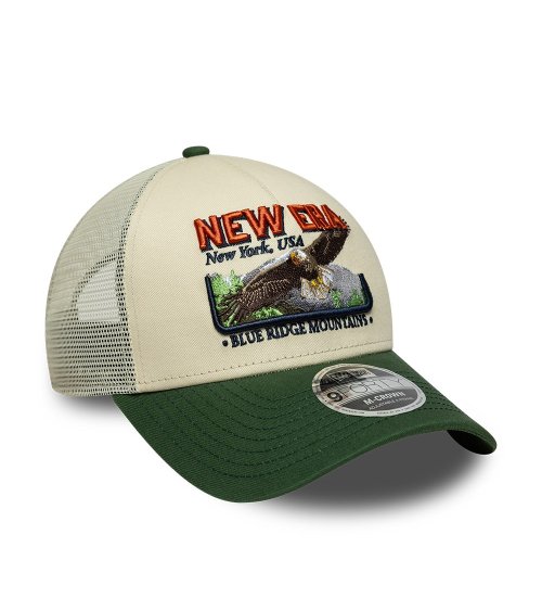 New Era trucker cap with eagle embroidery