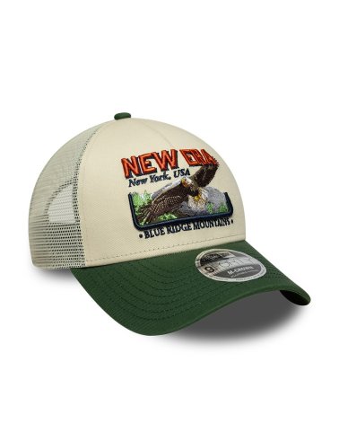 New Era trucker cap with eagle embroidery