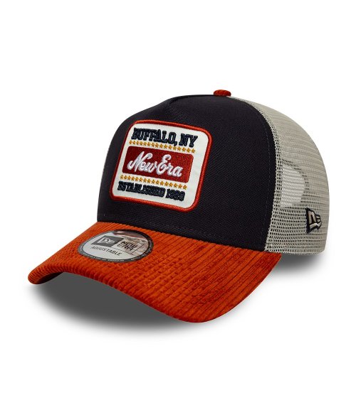 New Era cap with curved visor and mesh