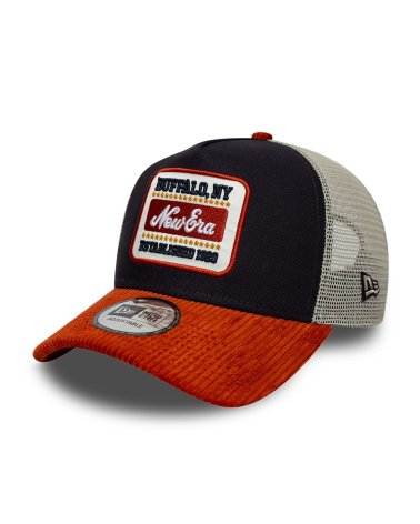 New Era cap with curved visor and mesh