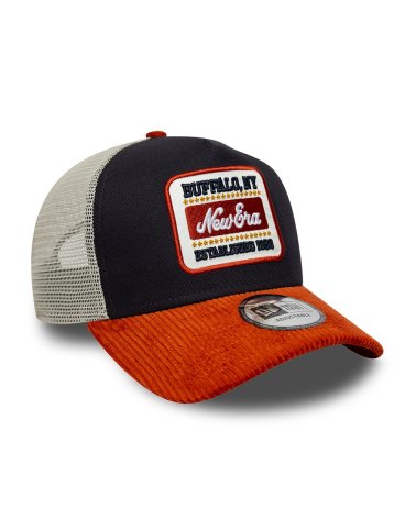 New Era cap with curved visor and mesh