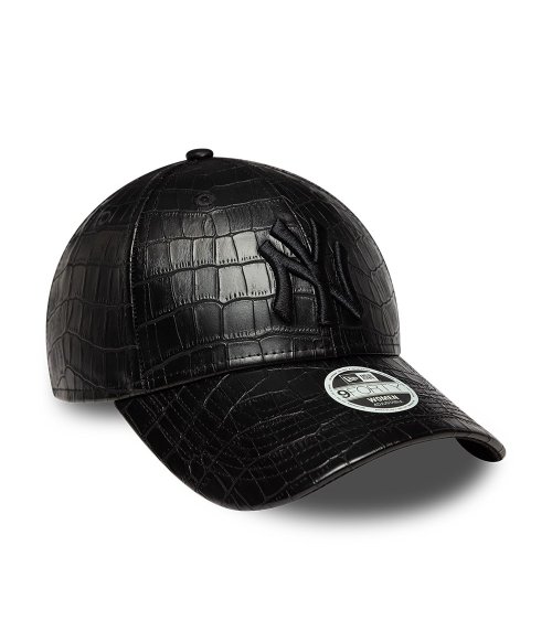 New Era Cap gebogener Schirm Leder-Optik