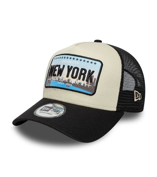 New Era cap with visor and mesh back