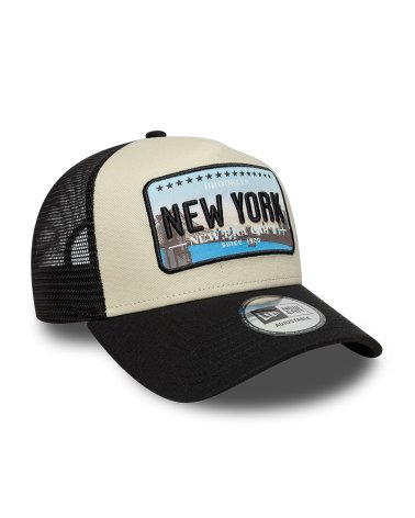 New Era cap with visor and mesh back